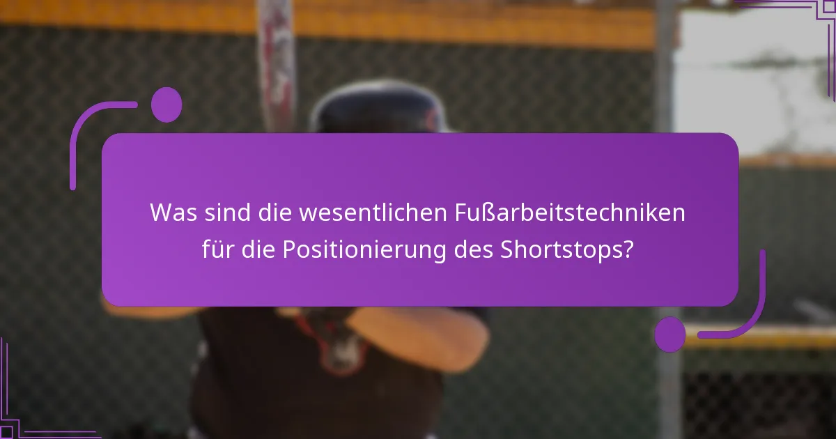 Wie beeinflussen Winkel die Positionierung des Shortstops?
