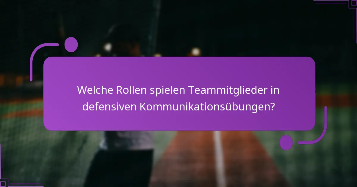 Was sind einige Beispiele für defensive Kommunikationsübungen?