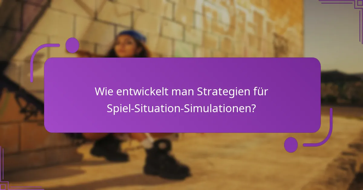 Welche Werkzeuge und Ressourcen unterstützen Spiel-Situation-Simulationen?