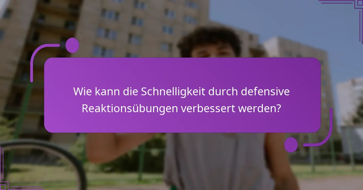 Was sind häufige Fehler bei defensiven Reaktionsübungen?
