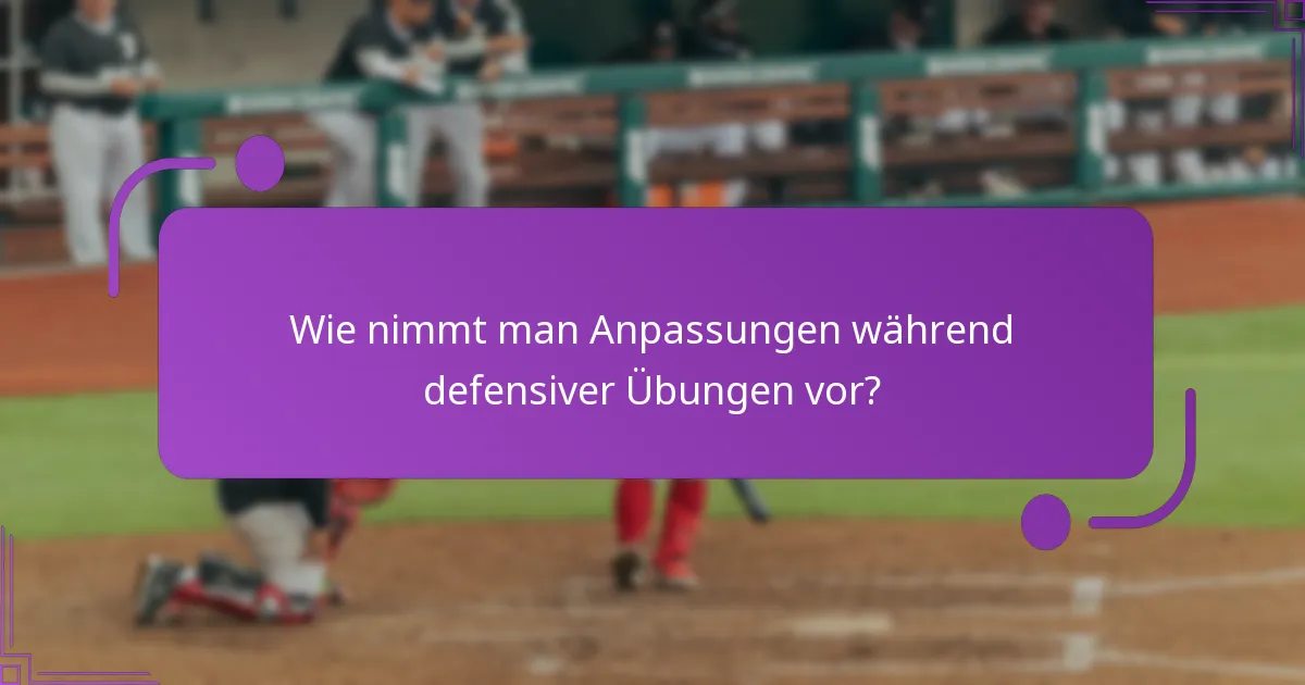 Was sind die häufigsten Fallstricke bei defensiven Übungen?
